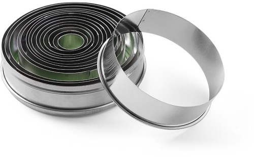 HENDI Ausstechformset - Ø 21-112 mm - mit glattem Rand auf Skinkarte -