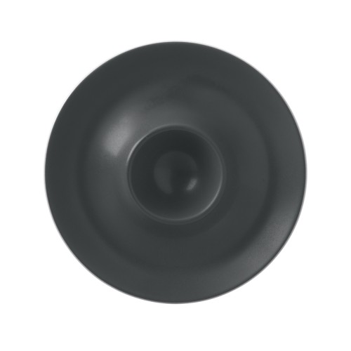 Seltmann Eierbecher mit Ablage, rund, Form: Coup Fine Dining, Dekor: 57273 anthrazit, hohe Kantenschlagfestigkeit, Made in Germany
