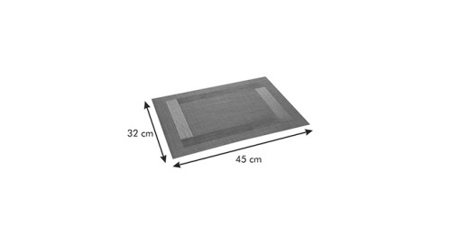 Platzset FLAIR FRAME 45x32 cm, braun