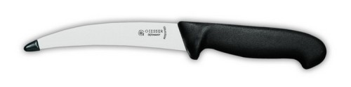 Gekrösemesser, Kunststoffknopf 16 cm, schwarz Giesser - Made in Germany