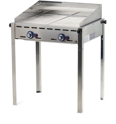 HENDI Grillsystem Green Fire 2 Brenner - 11,6 kW - 740x612x(H)825 mm