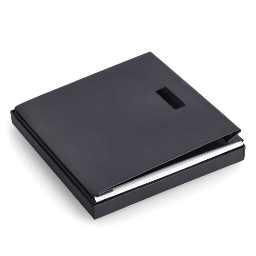 Aufbewahrungsbox, recycelt. Karton, schwarz / Maße: 25x35x20 cm, klappbar