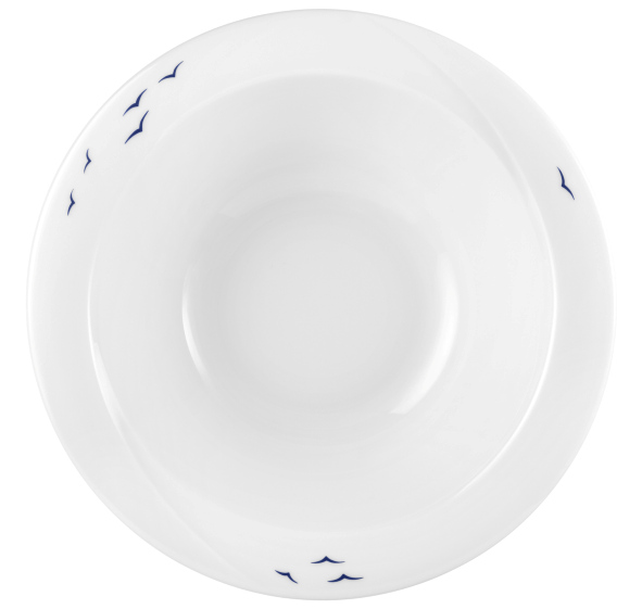 Seltmann Salats rund 23 cm, Form: Laguna, Dekor: 33374 Blaue Möwen