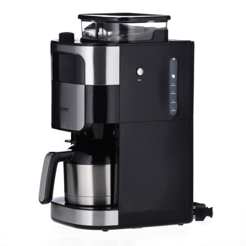 Severin Filterkaffeemaschine mit Mahlwerk und Edelstahl-Thermokanne,, ca. 1000 W, bis 8 Tassen,herausragendes Kaffeearoma dank