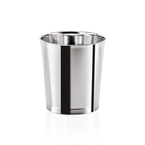 Papierkorb, Material: Edelstahl. Inhalt in Litern: 3. Durchmesser: 20,5 cm. Maße: Höhe: 225 mm