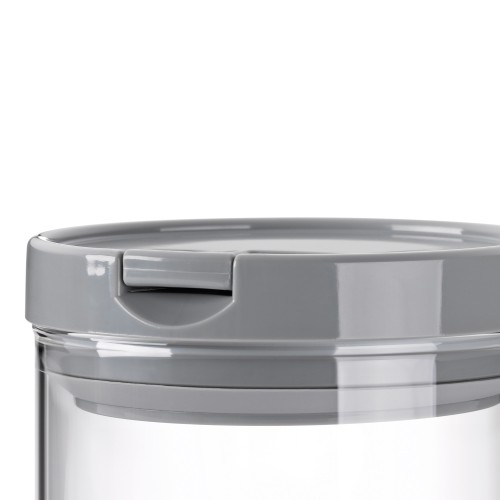 KELA Vorratsdose Arik Glas hellgrau 11,0cm 10,5cmØ 600,0ml