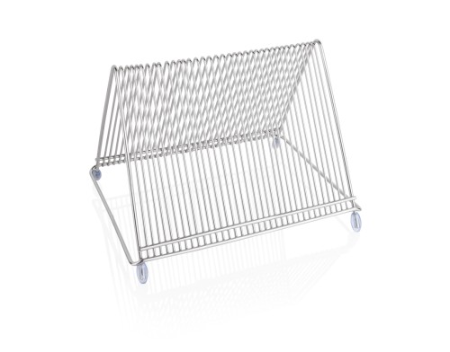 Tortenunterlagenständer. Chromnickelstahl. für 36 Tortenunterlagen, mit rutschhemmenden