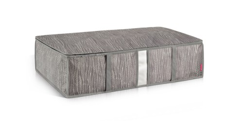 Schutzhülle für Bettdecken FANCY HOME 80 x 52 x 20 cm, cappuccino