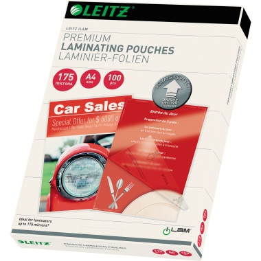 Leitz Laminierfolie iLAM DIN A4 175µm glänzend 100 St./Pack.