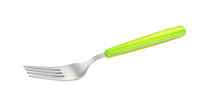 Tafelgabel FANCY HOME, limettengrün Spülmaschinenfest