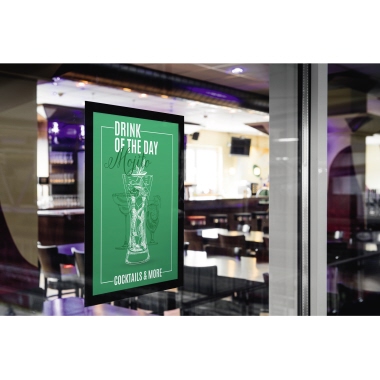 DURABLE Magnetrahmen DURAFRAME® SUN DIN A4 Folie schwarz 2 St./Pack.