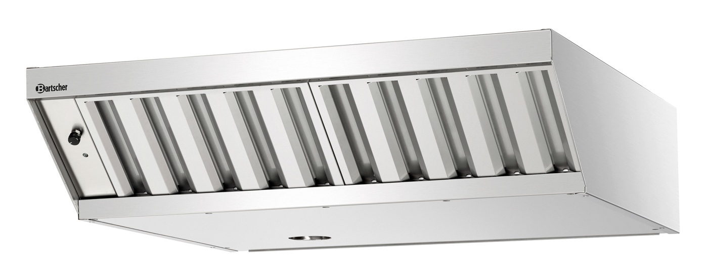 Bartscher Dunstabzugshaube Silversteam |Ein-/Ausschalter: Ja | Maße: 90 x 87,5 x 23,0 cm.Gewicht: 25 kg