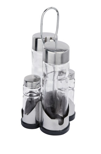 Menage MENAGE SERIE 1755. › Unterteil aus Kunststoff› Einsätze aus Glas. 4-teilig,