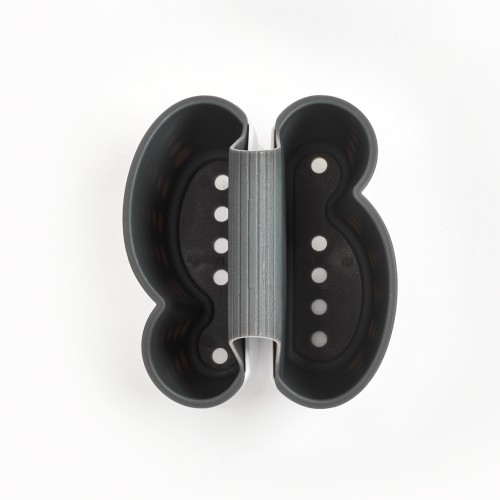 Spülbecken-Organizer, Kunststoff, weiß/grau. Länge: 145 mm. Breite: 120 mm. Höhe: 125 mm