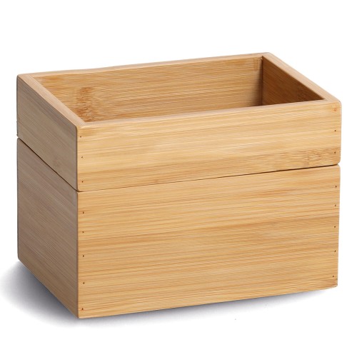 Ordnungsboxen-Set, 2-tlg., Bambus. Länge: 170 mm. Breite: 120 mm. Höhe: 120 mm