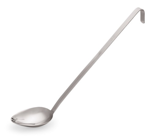 Gießlöffel SERIE 2083. Chromnickelstahl, › mit fugenlosem Hakenstiel aus einem Stück.