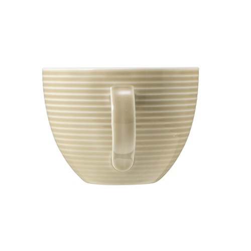 Seltmann Kaffeeobertasse 0,26 l mit Relief, rund mit Relief, Form: Beat, weiss Sandbeige, hohe Kantenschlagfestigkeit, Made in Germany