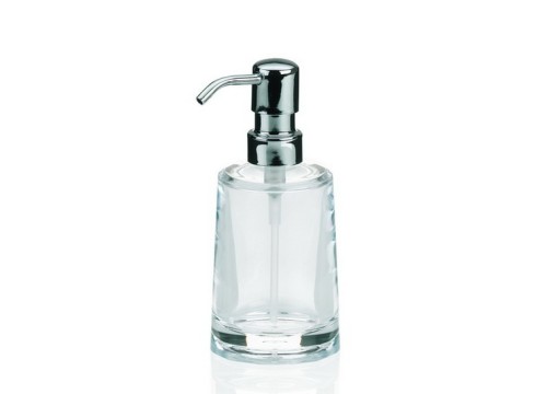Kela Seifenspender Sinfonie Acryl transparent 16,5cm 7,5cmØ 225ml