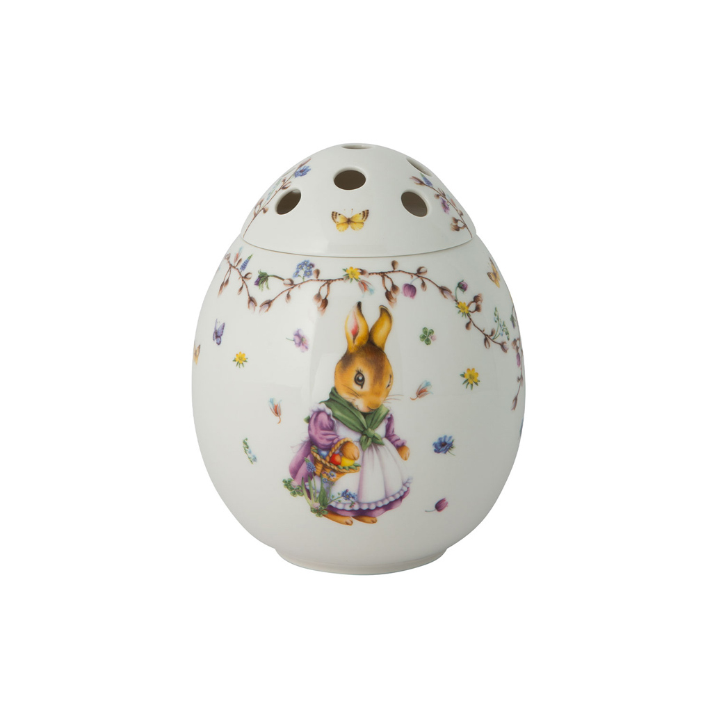 Villeroy und Boch Ei-Vase, Emma und Paul - Maße: 17,5 x 17,5 x 21 cm / Ser.: Spring Fantasy