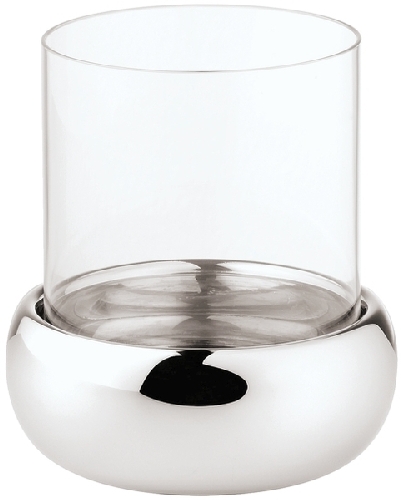 Sambonet Sphera Edelstahl/Glas Windlicht 12 cm