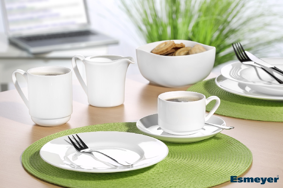 Rosenthal Kaffeeobertasse JADE, Kapazität: 0,2 l, Material: Bone China - weiß, spülmaschinengeeignet.