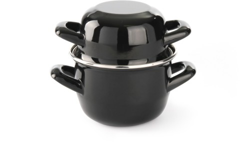 HENDI Topf Emailliert - mit Deckel - 0,8 Liter Ø120 mm