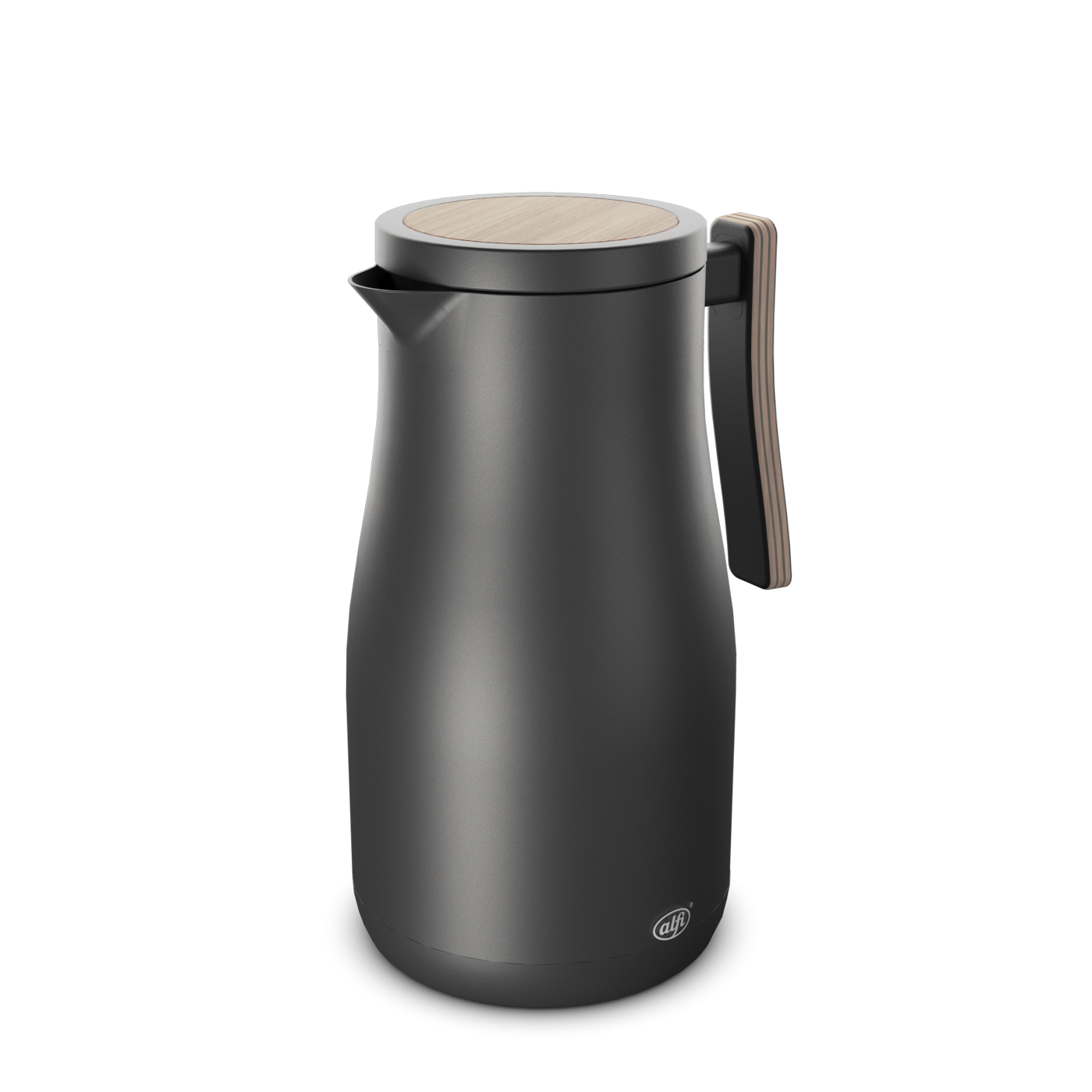 Isolierkanne Studio Allure; Isolierleistung hält 12 h heiß und 24 h kalt; Isoliert durch doppelwandigen Edelstahl; Handhabung durch