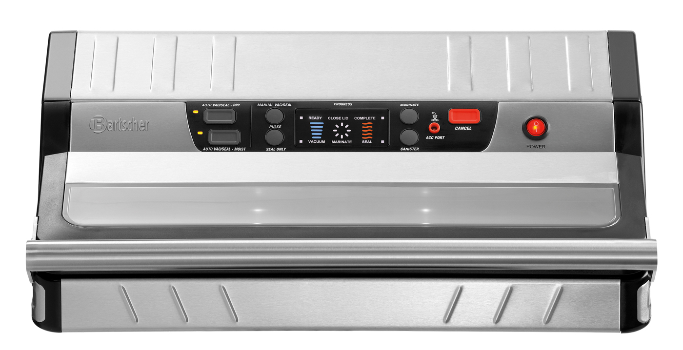 Bartscher Vakuumiergerät 420/20L |Vakuumkontrolle: Elektronisch | Maße: 50 x 39,5 x14,0 cm. Gewicht: 6,6 kg