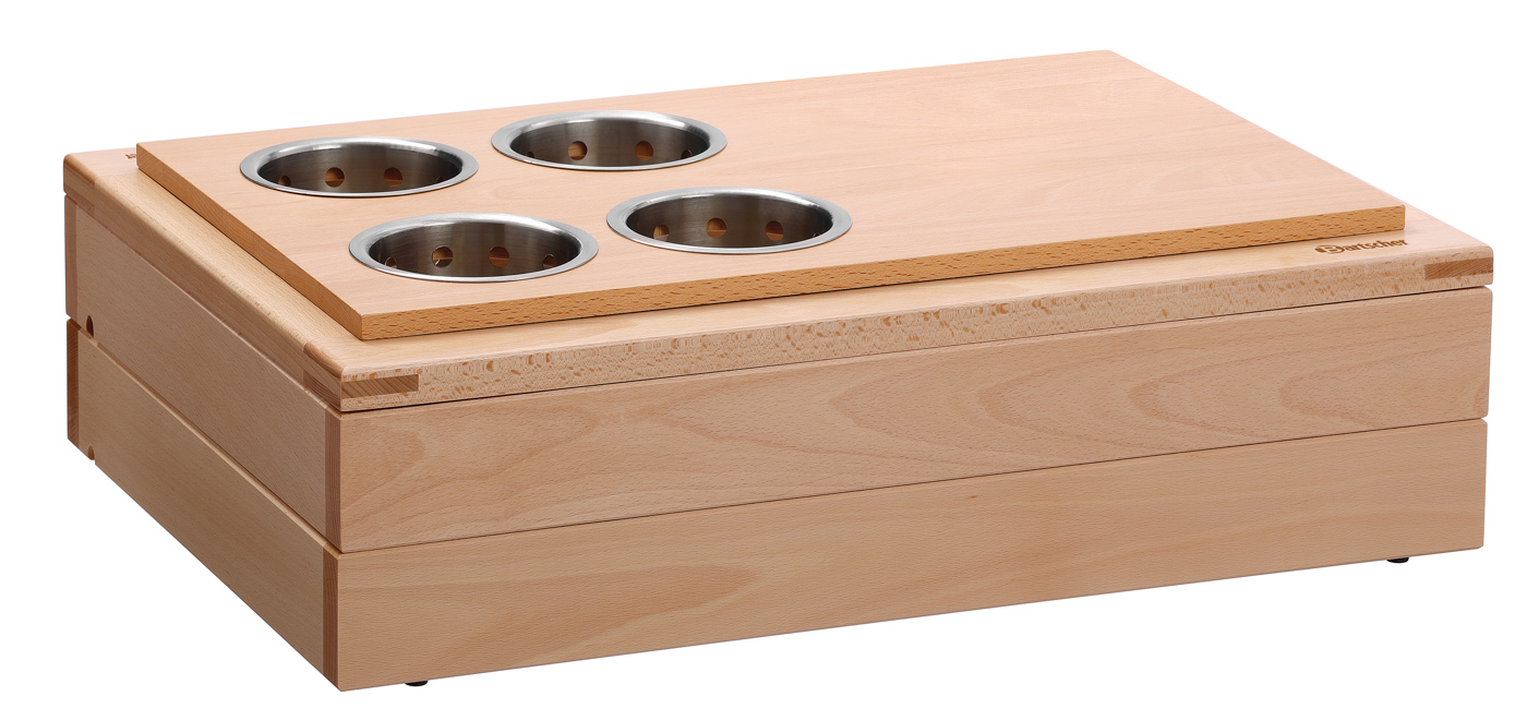 Bartscher Besteckköcher Buffet-System | Modul-Art: Besteckköcher | Maße: 11,5 x 11,5 x 137 cm. Gewicht: 0,138 kg