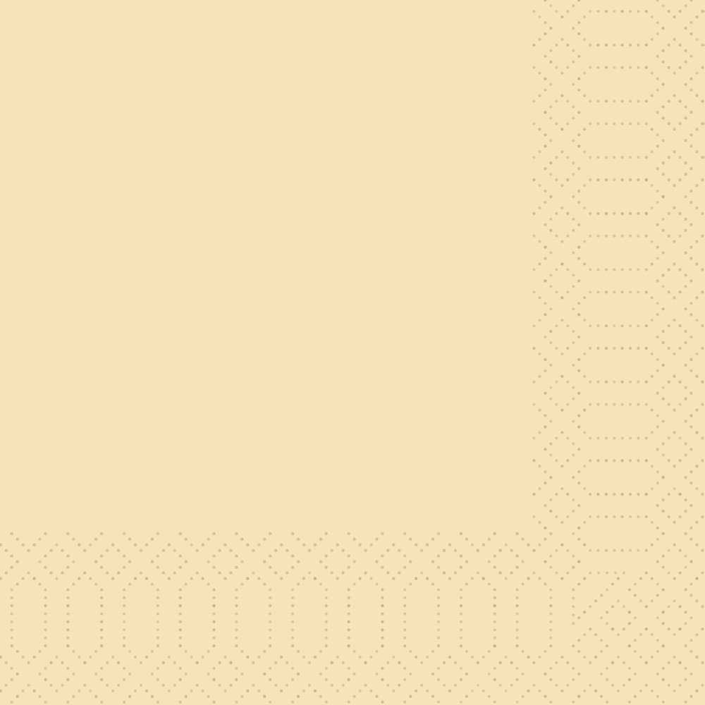 DUNI Zellt.Serv.40x40 3lg. 1/4 cream 250 Stück