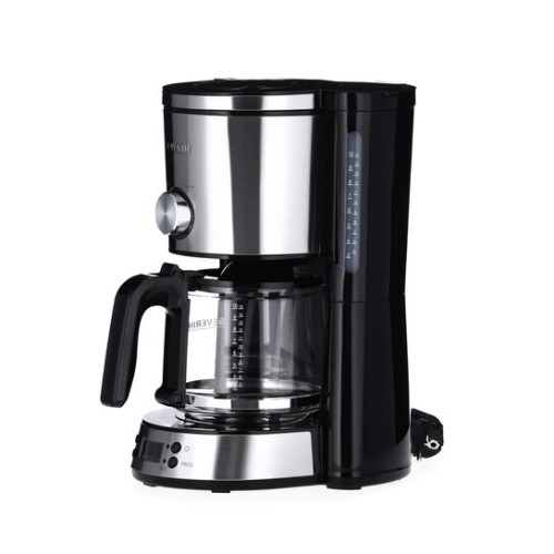 Severin Filterkaffeemaschine mit Timer "TYPE Switch", ca. 1000 W, bis 10 Tassen, AromaSwitch, beidseitige Wasserstandsanzeige