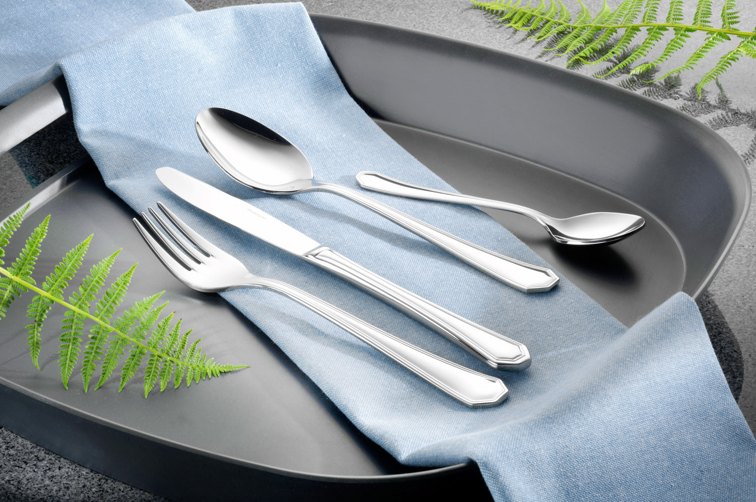 Steakmesser MODENA, Länge: 22,5 cm, Edelstahl 18/10, poliert, Hohlheft mit Klinge aus Edelstahl.