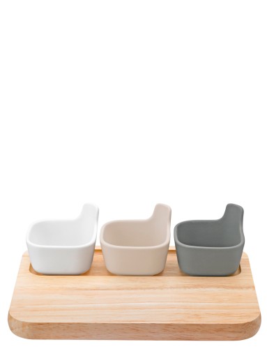 TAPAS servierplatte rubber wood, Maße: 215 x 215 x 50 mm