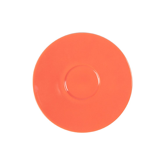 Untertasse 18 cm - Form: Table Selection - Dekor, 79935 koralle - aus Porzellan. Hersteller:, Eschenbach. "Made in Germany".