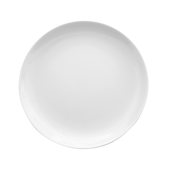 Teller flach coup 24 cm (Tallin) - Form: Universo - weiss - aus Porzellan. Hersteller: Eschenbach.