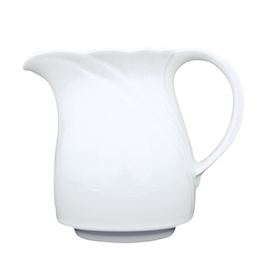 Kaffeekanne Unterteil 0,30 l - Form: Ambiente -, weiss - aus Porzellan. Hersteller: Eschenbach., "Made in Germany".