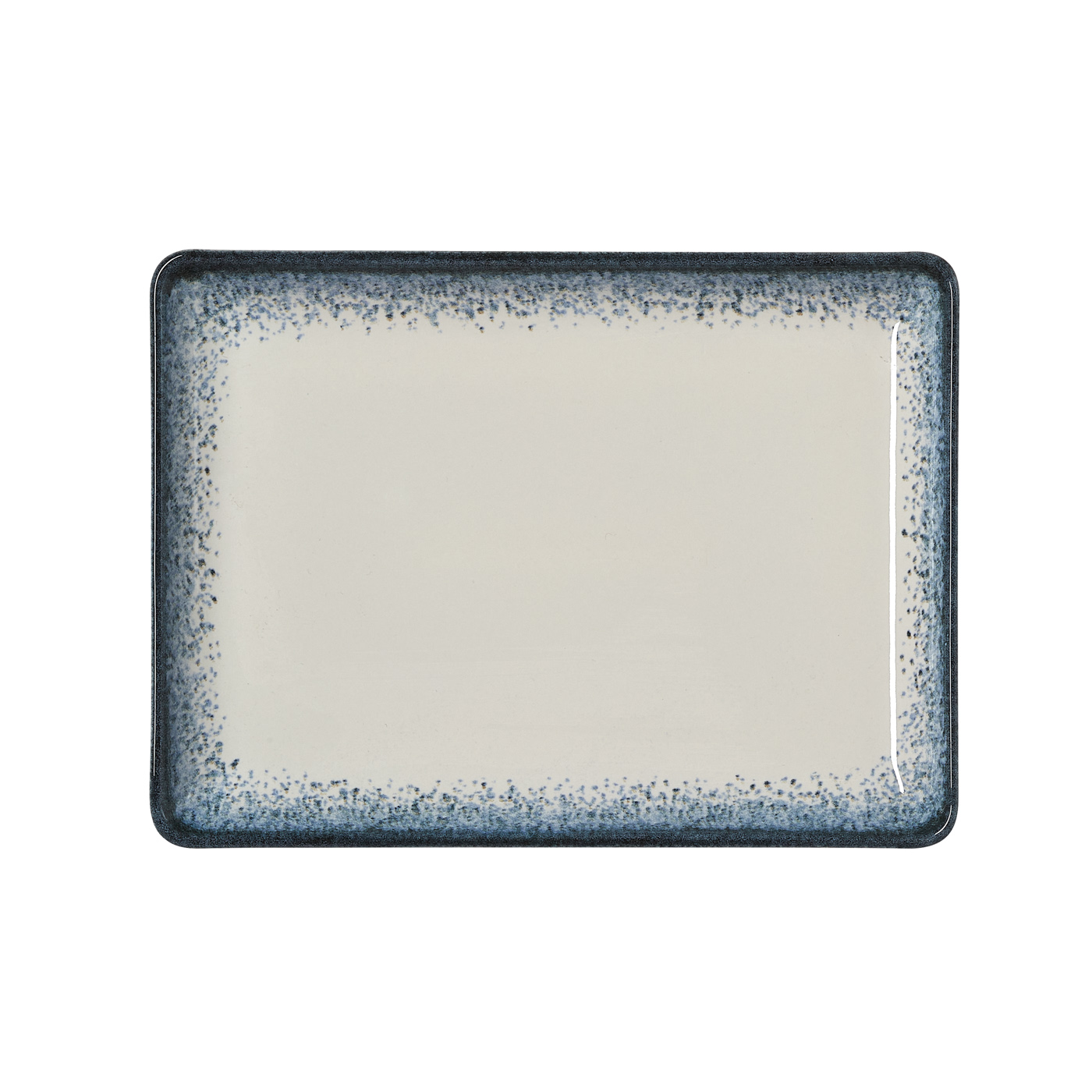 Teller, flach, 23 x 17 cm, Set á 6 Stück, marina, Porzellan Flache Ausführung, Farbe: Marina