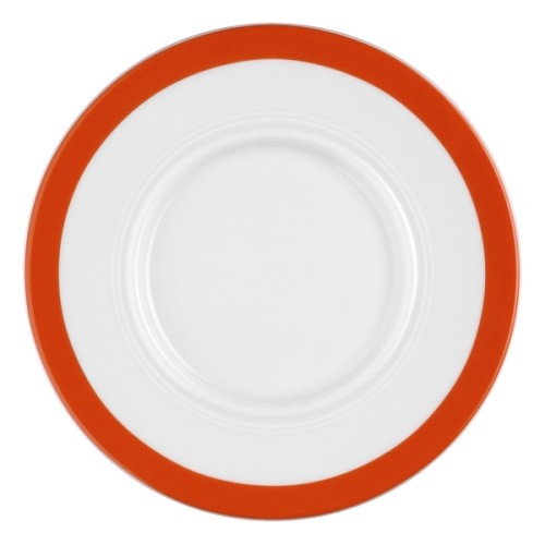Seltmann Untere zur Suppentasse 17,5 cm, Form: Vitalis, Dekor: 34116 rotes Band