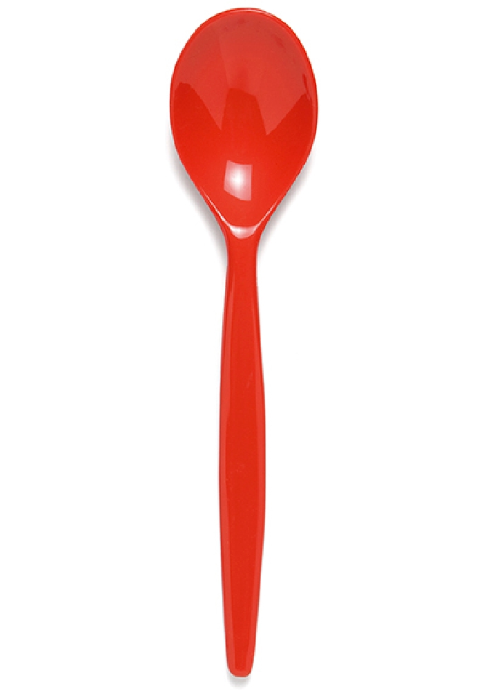 Roltex Löffel groß, Farbe: rot, PC Safe, unzerbrechbar,