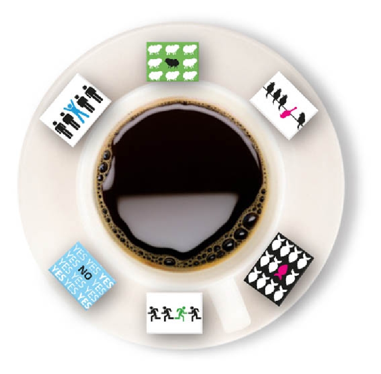 CUBUS Würfelzucker Be different Inhalt: 1.056 Stück á 2,5 g Sechs stylische Designs