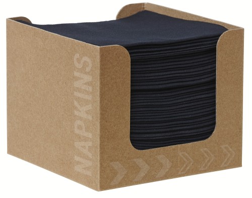 DUNI Serv.-Box D-Soft 20x20cm, schwarz 50er 50 Stück