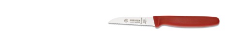 Gemüsemesser 8 cm, Wellenschliff, rot Giesser - Made in Germany