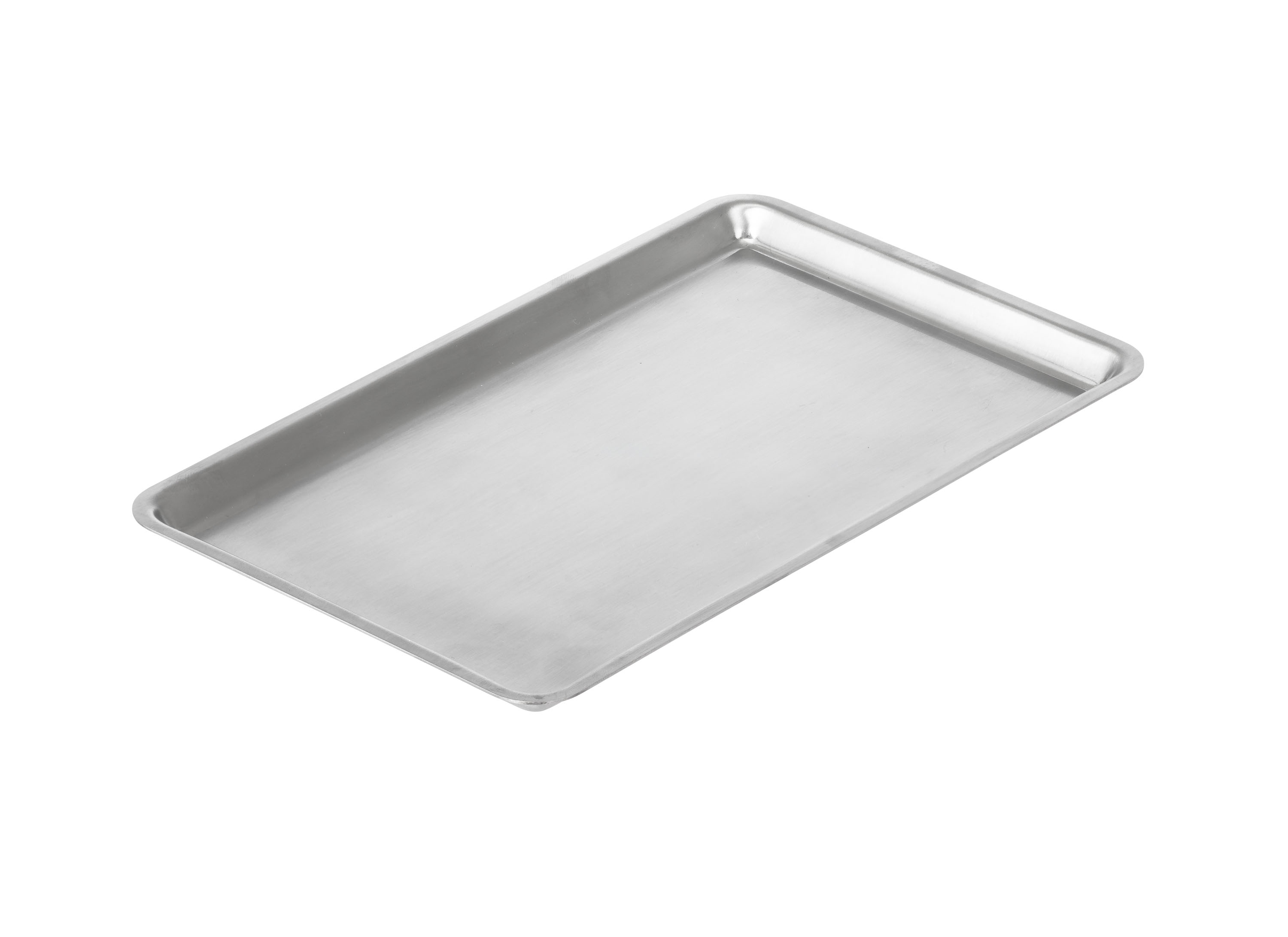 Serviertablett VISTA, Größe: 240 x 150 x 10 mm, mit gebürsteter Oberfläche,