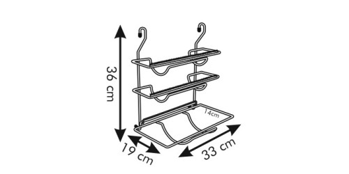Alufolien- und Küchenrollenhalter MONTI