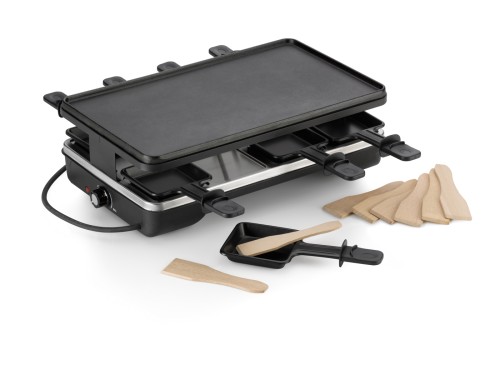 Kela Raclette/Grill Geneva aus Gusseisen, schwarz, ca. 400mm x 240mm x 130mm (L x B x H)