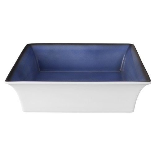 Seltmann Bowl 5160 25x25x7 cm, eckig, Form: Buffet-Gourmet, Dekor: 57122 royal3, hohe Kantenschlagfestigkeit, Made in Germany