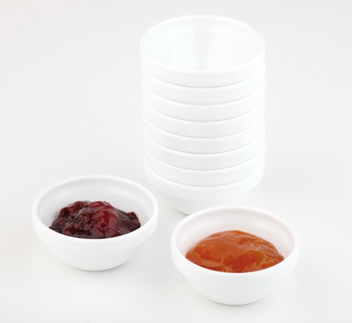 Schälchen -CASUAL MINI- Ø 7,5 cm, H: 3,5 cm Melamin, weiß, 0,05 Liter spülmaschinengeeignet stapelbar, nicht