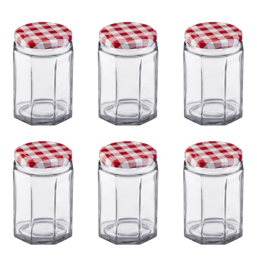 Westmark 6 Gläser »Eckig« 190 ml, ø 58 mm, mit Schraubdeckel