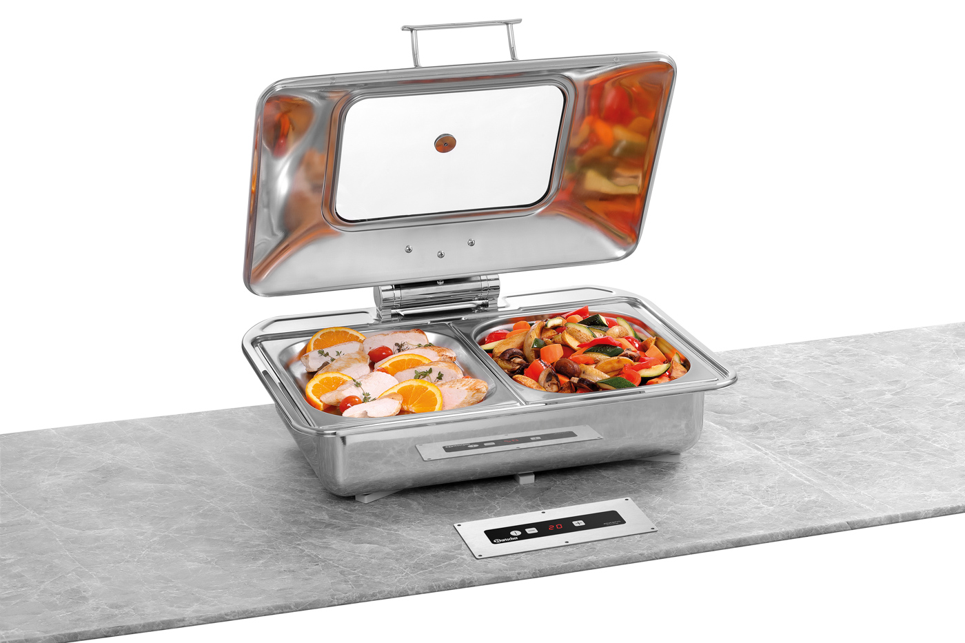 Bartscher Induktionswarmhaltesystem IWS650 |Überhitzungsschutz: Ja | Maße: 39 x 39 x 9,6 cm.Gewicht: 10 kg