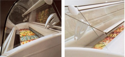 Nordcap Speiseeisvitrine ISETTA TP LX 4 steckerfertig, statische Kühlung